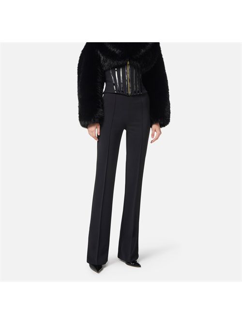 Pantaloni in crêpe leggero con catena gioiello ELISABETTA FRANCHI | PA14157E2/110